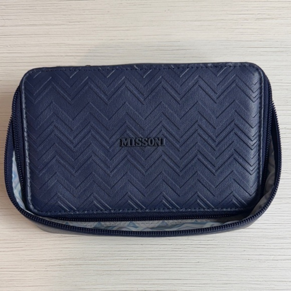 Missoni Dark Blue Chevron Wallet